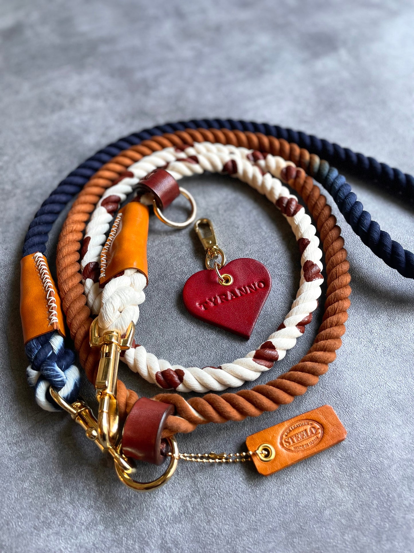 CUSTOM GRADATION 牛柄 2WAY ROPE LEAD
