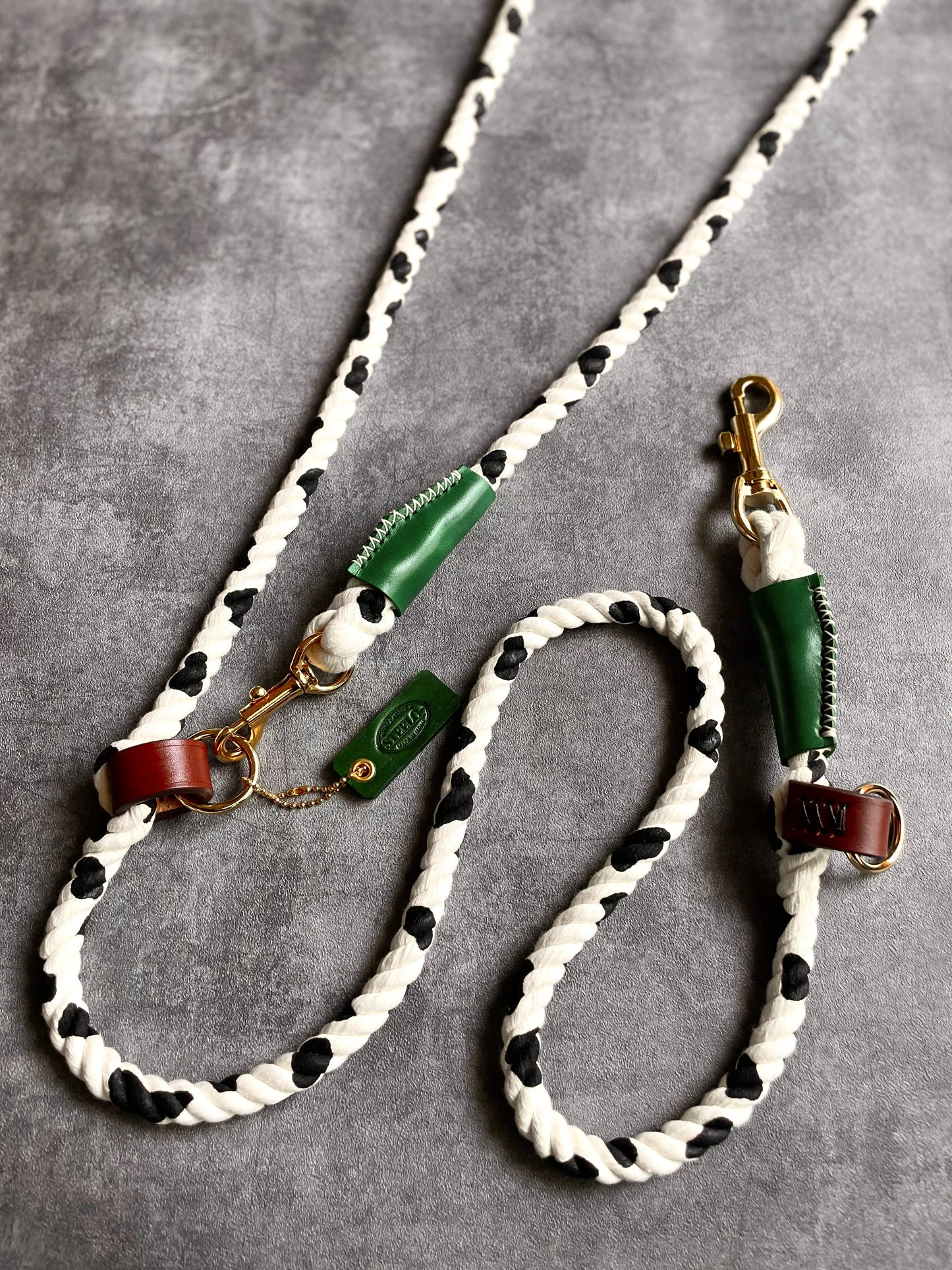 Cow pattern 2WAY ROPE LEAD