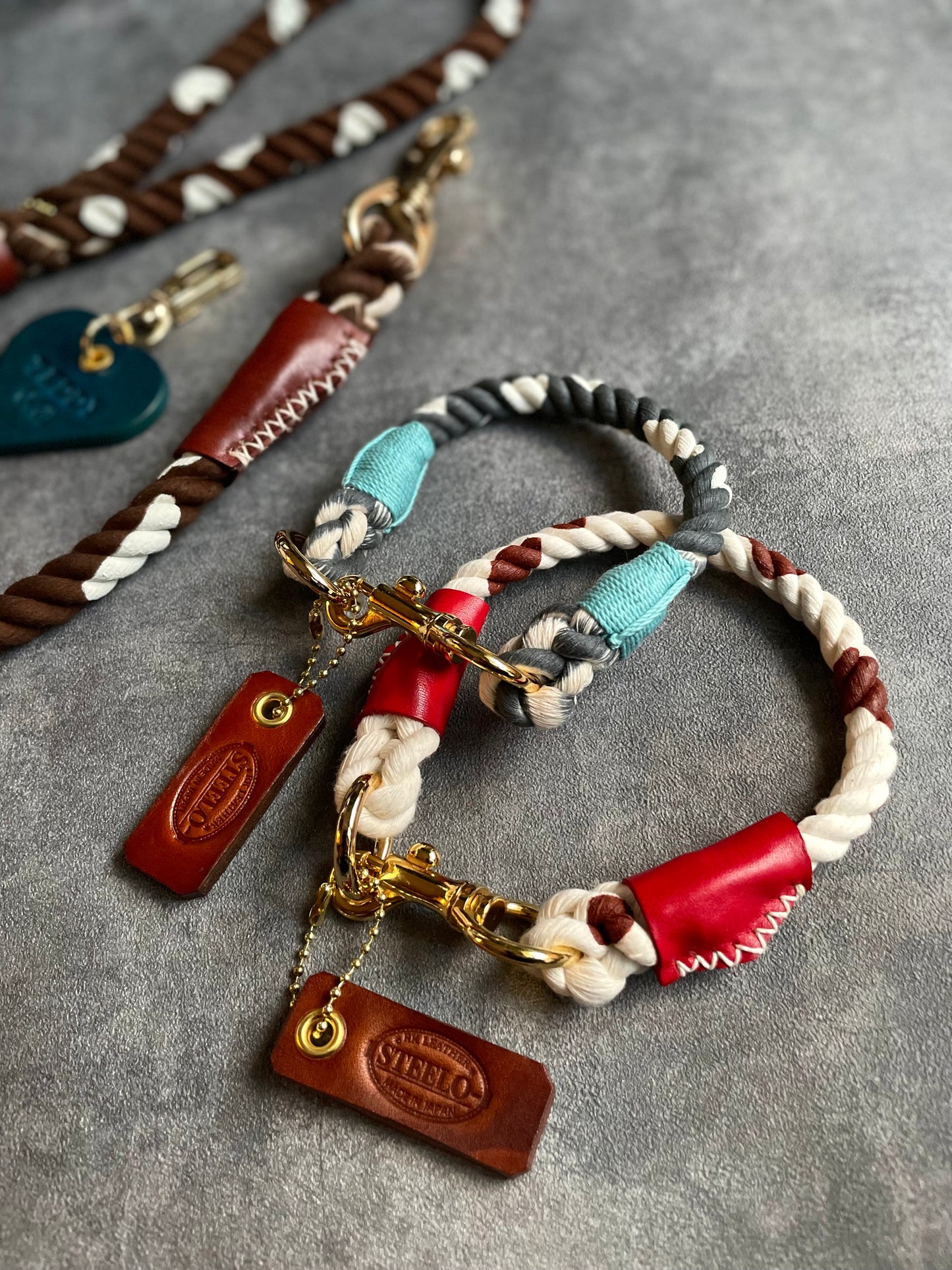 Cow pattern ROPE COLLAR