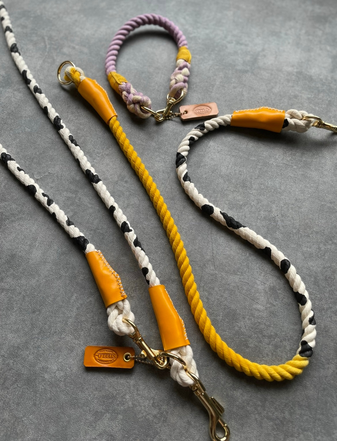 GRADATION Cow pattern ROPE LEAD single item