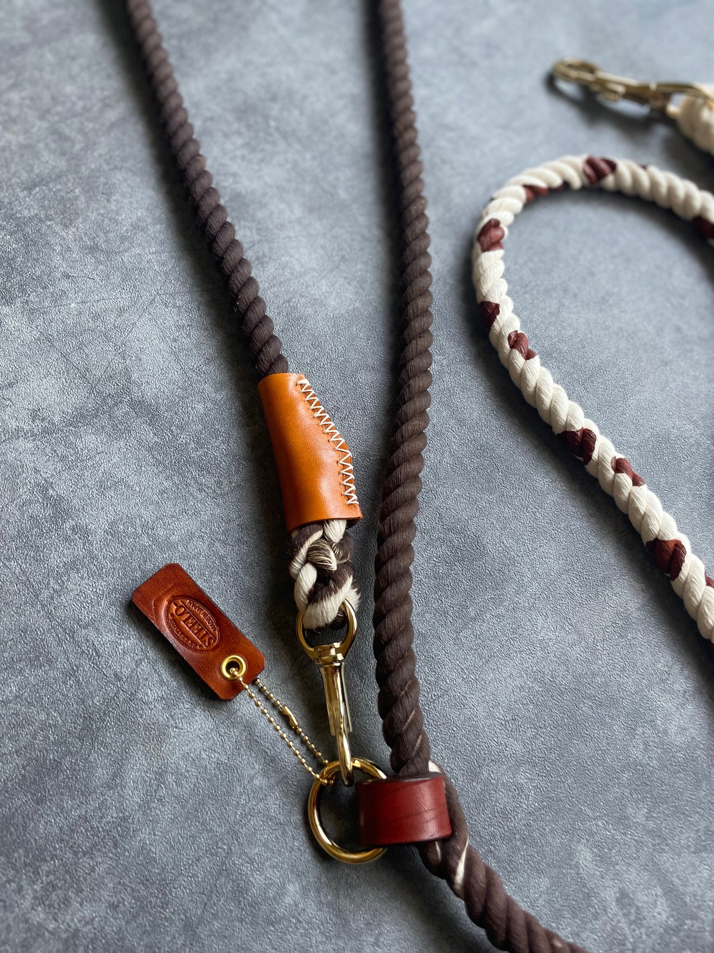 牛柄2WAY ROPE LEAD/太さ12mm/70kg迄