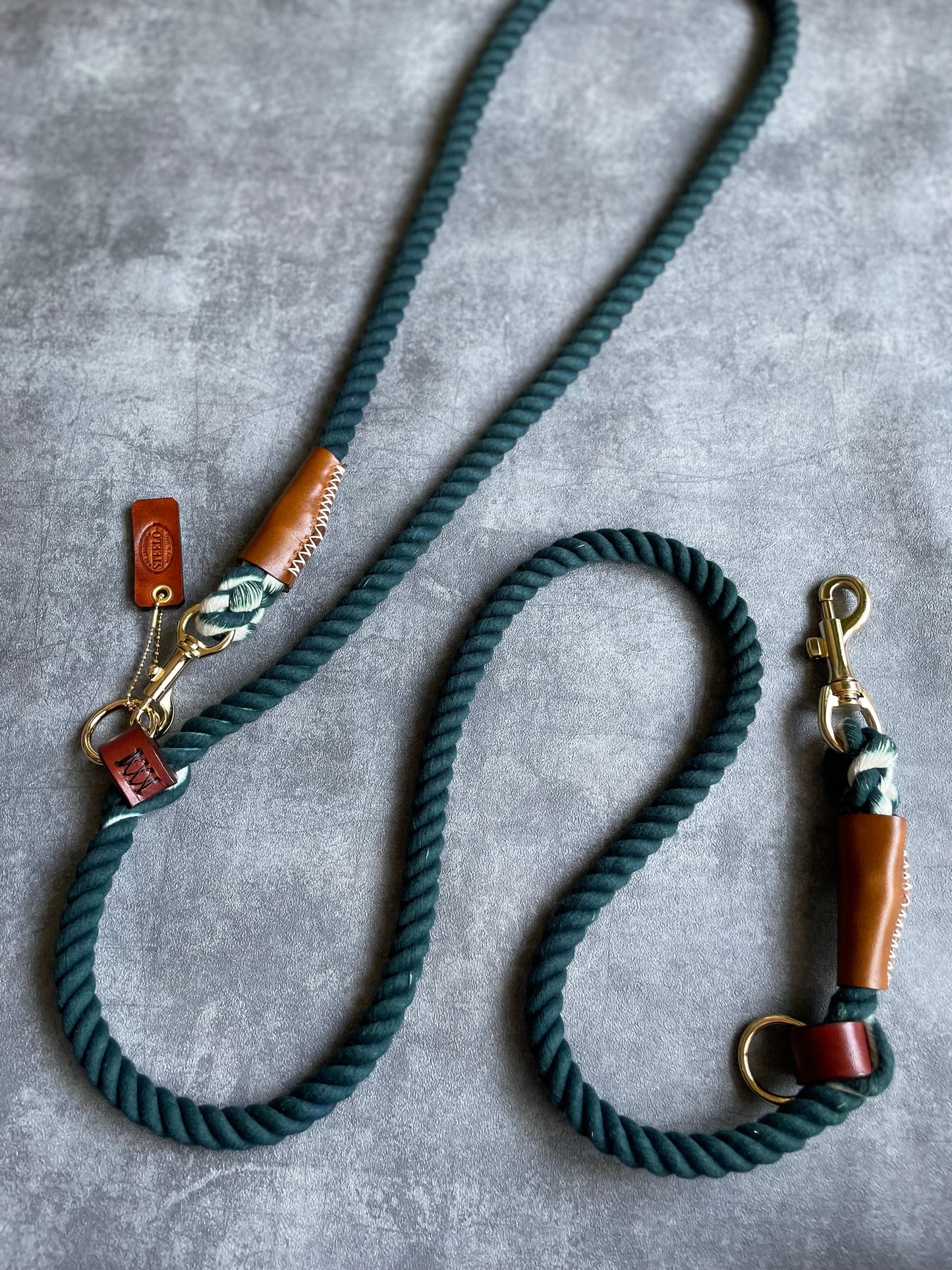 2WAY ROPE LEAD/DEEP GREEN/太さ12mm/70kg迄