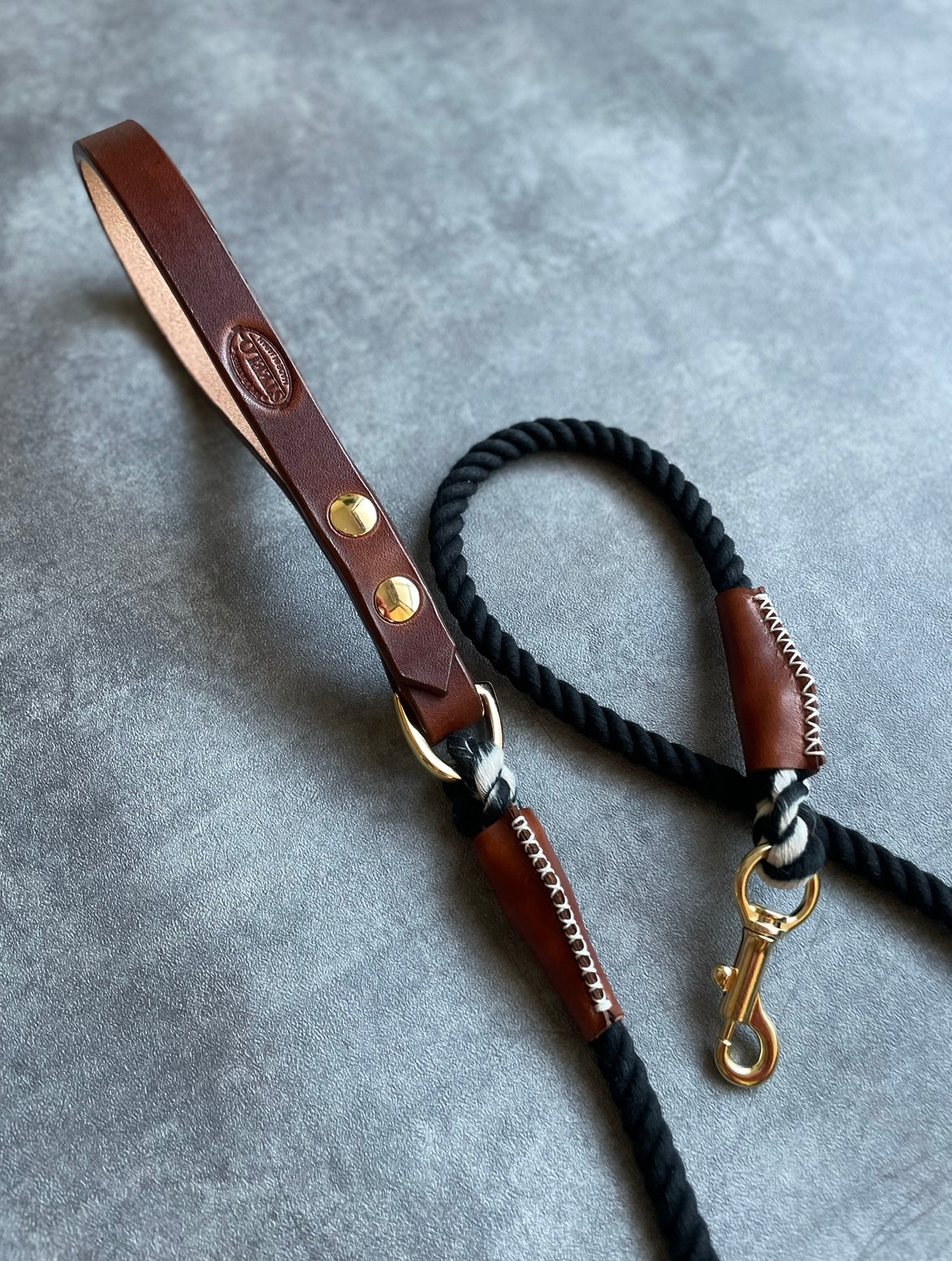 CUSTOM LEATHER ROPE LEAD