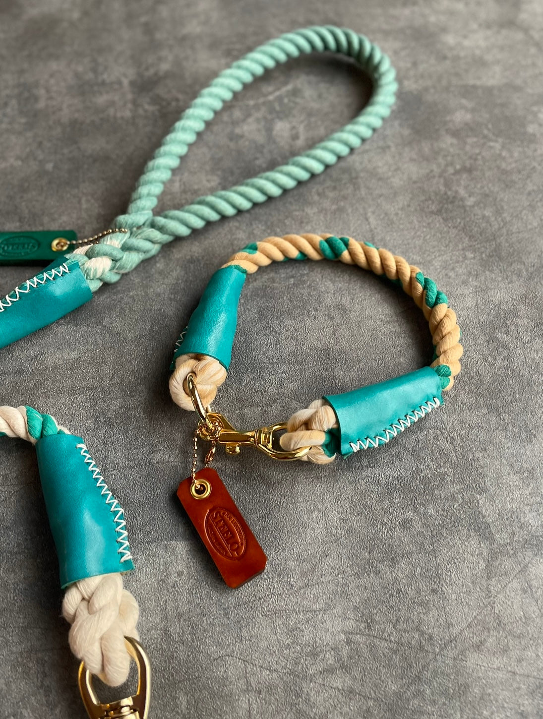 Cow pattern ROPE COLLAR