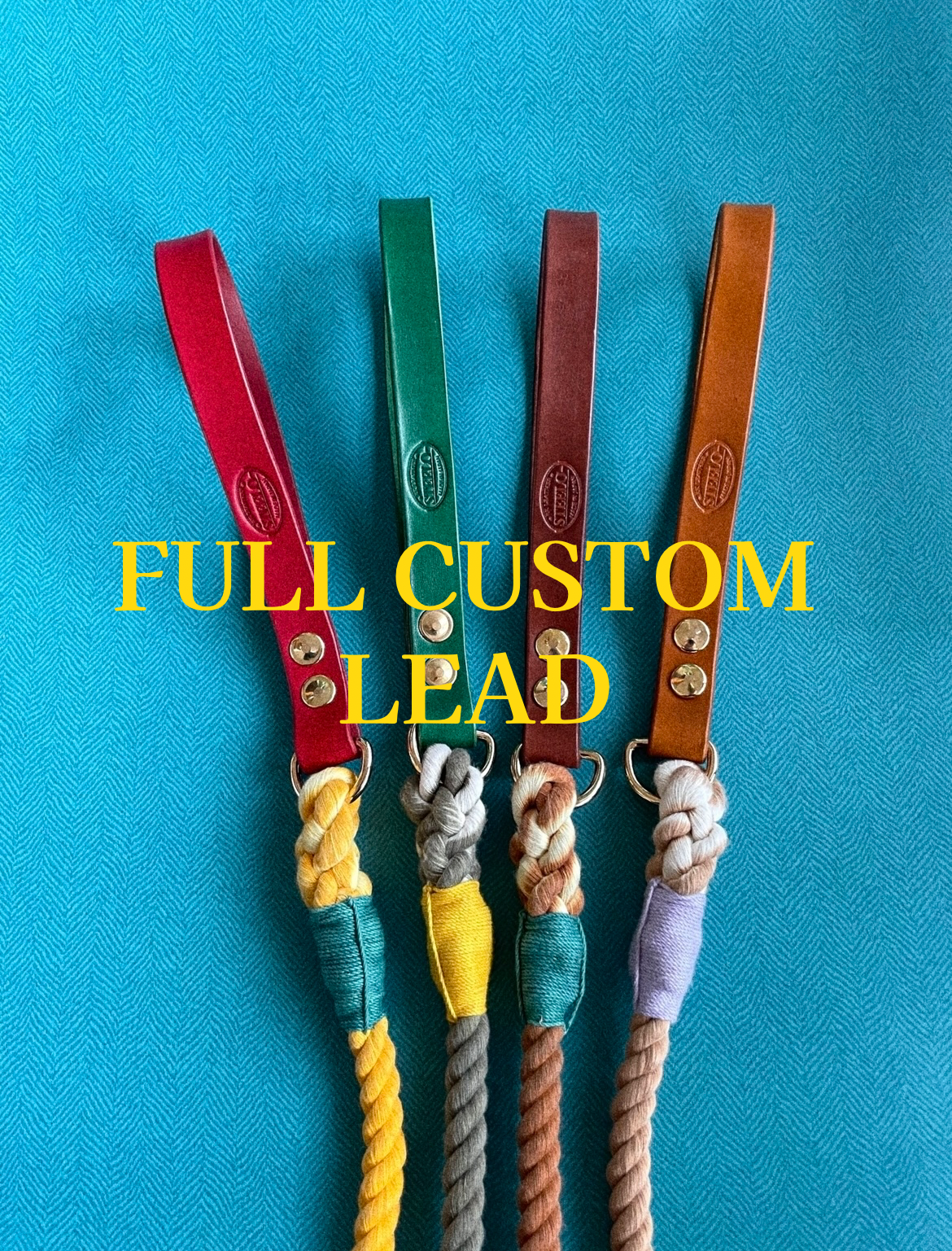 CUSTOM LEATHER ROPE LEAD