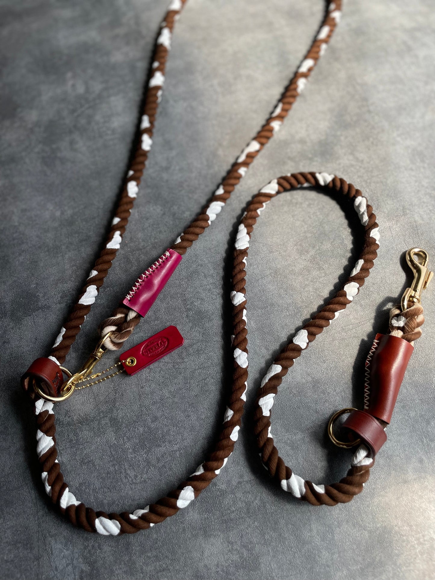 Cow pattern 2WAY ROPE LEAD