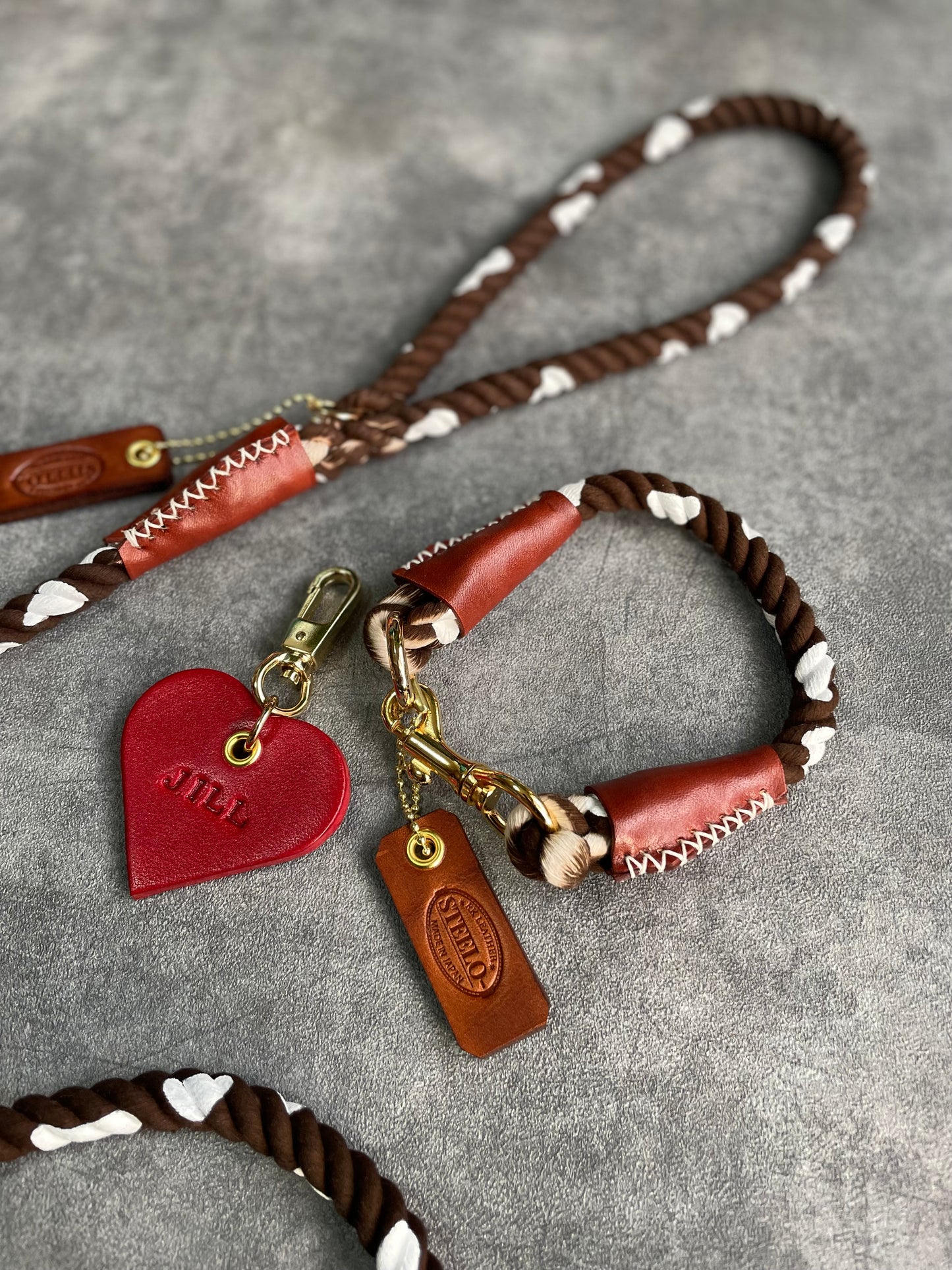 Cow pattern ROPE COLLAR