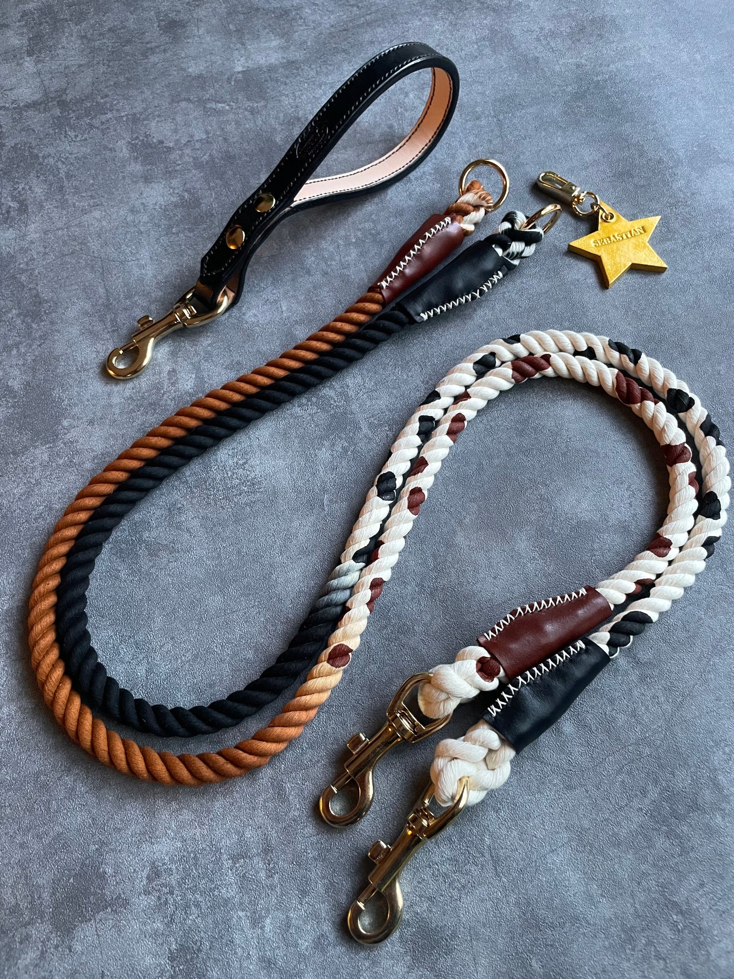 GRADATION Cow pattern ROPE LEAD single item