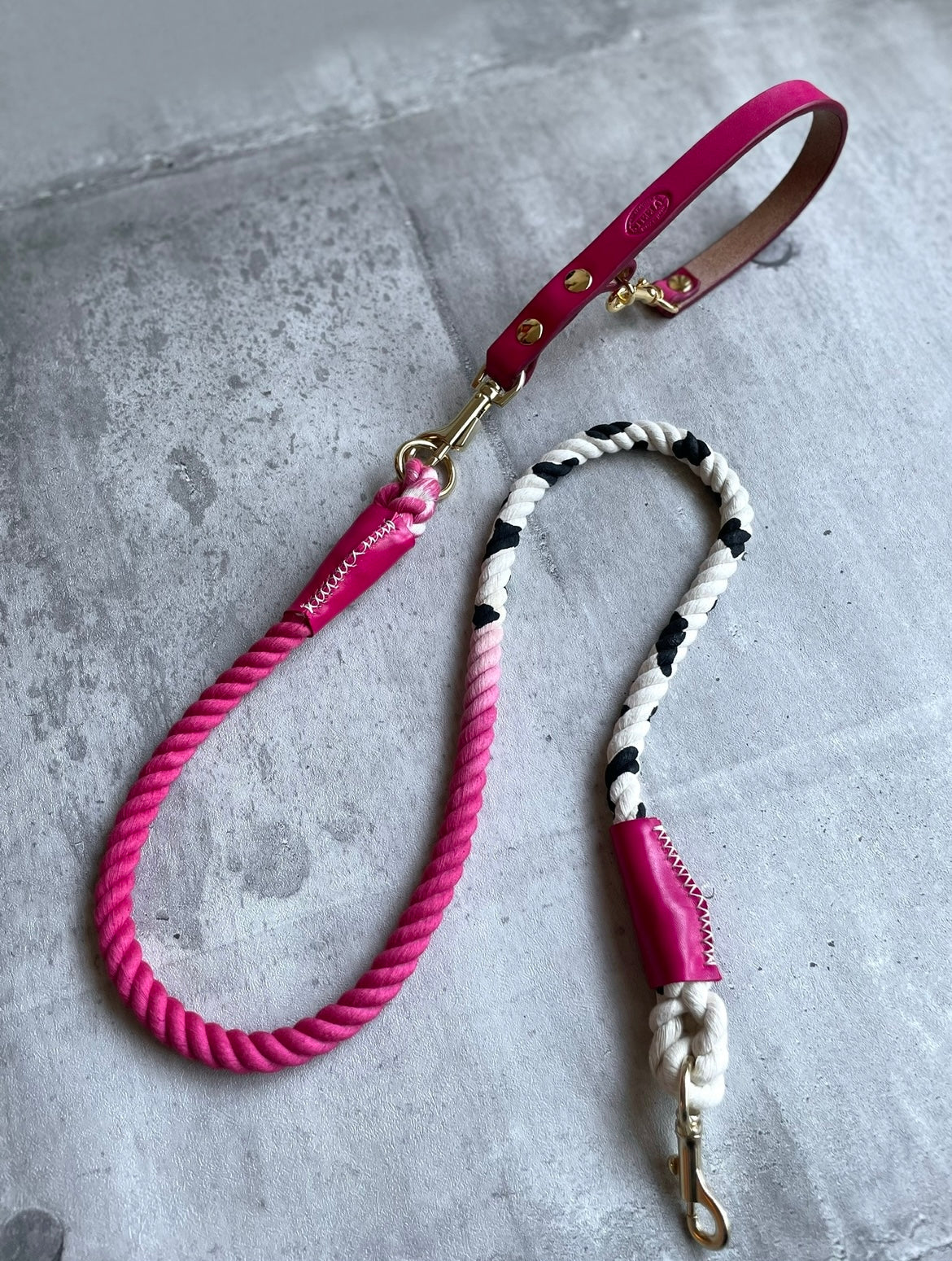 GRADATION Cow pattern ROPE LEAD single item