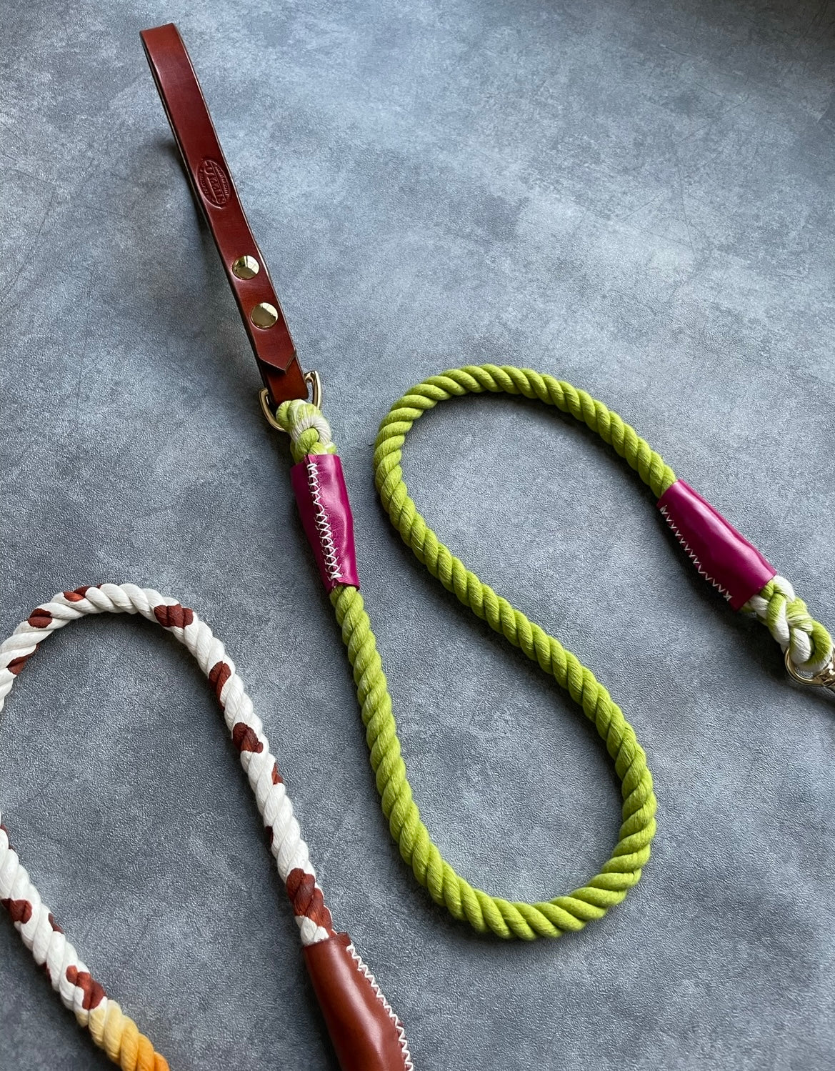 CUSTOM LEATHER ROPE LEAD
