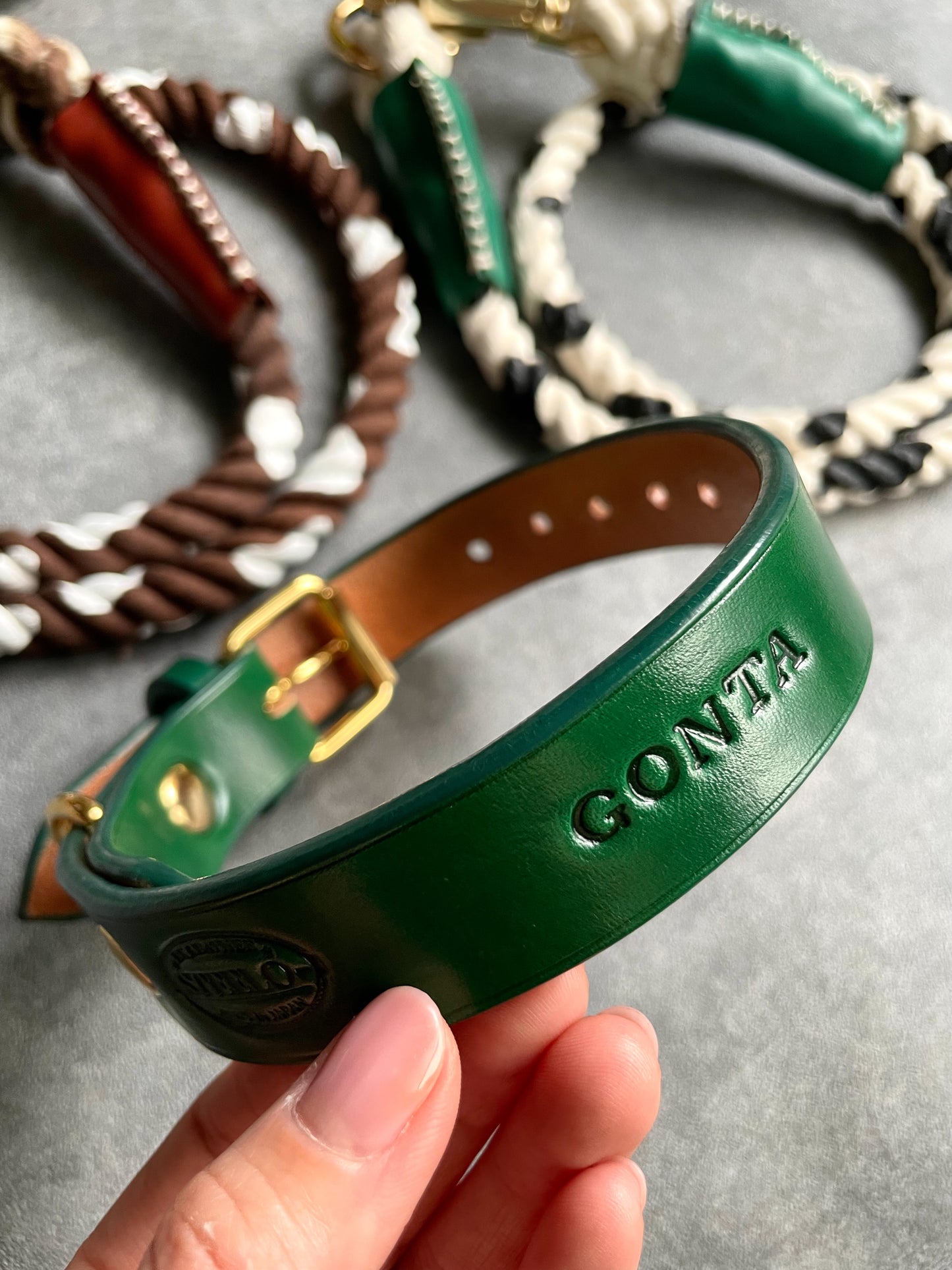 SIMPLE LEATHER COLLAR/全22色