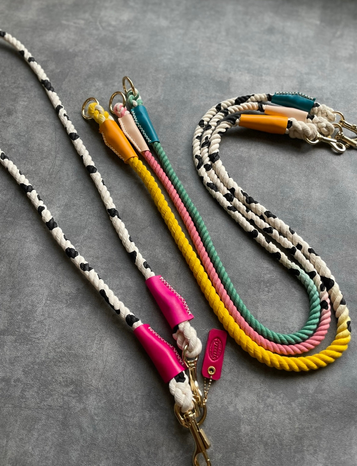 GRADATION Cow pattern ROPE LEAD single item