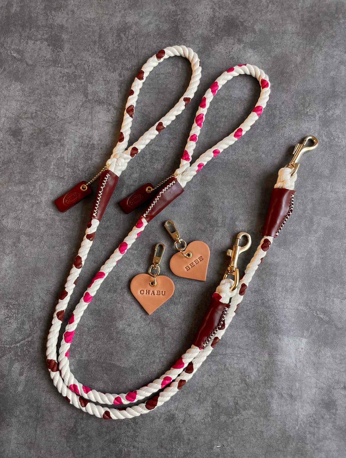 CUSTOM CASUAL Cow pattern ROPE LEAD