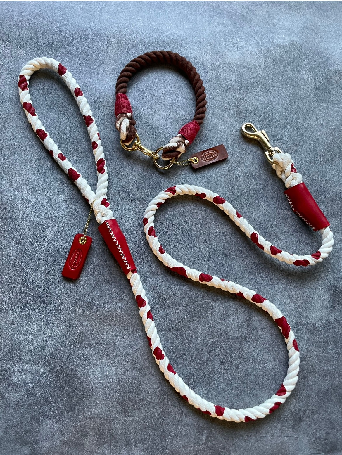 CUSTOM CASUAL Cow pattern ROPE LEAD