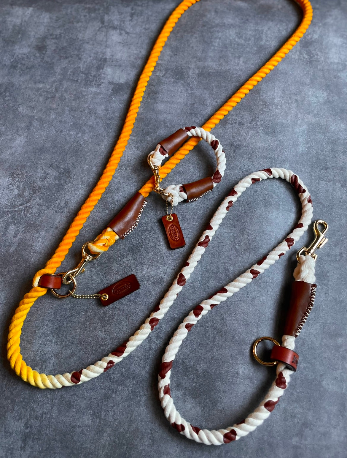 CUSTOM GRADATION 牛柄 2WAY ROPE LEAD