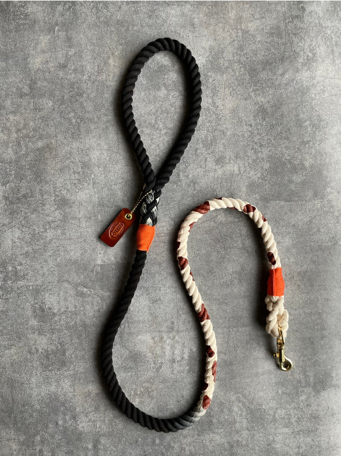 CUSTOM CASUAL Cow pattern ROPE LEAD