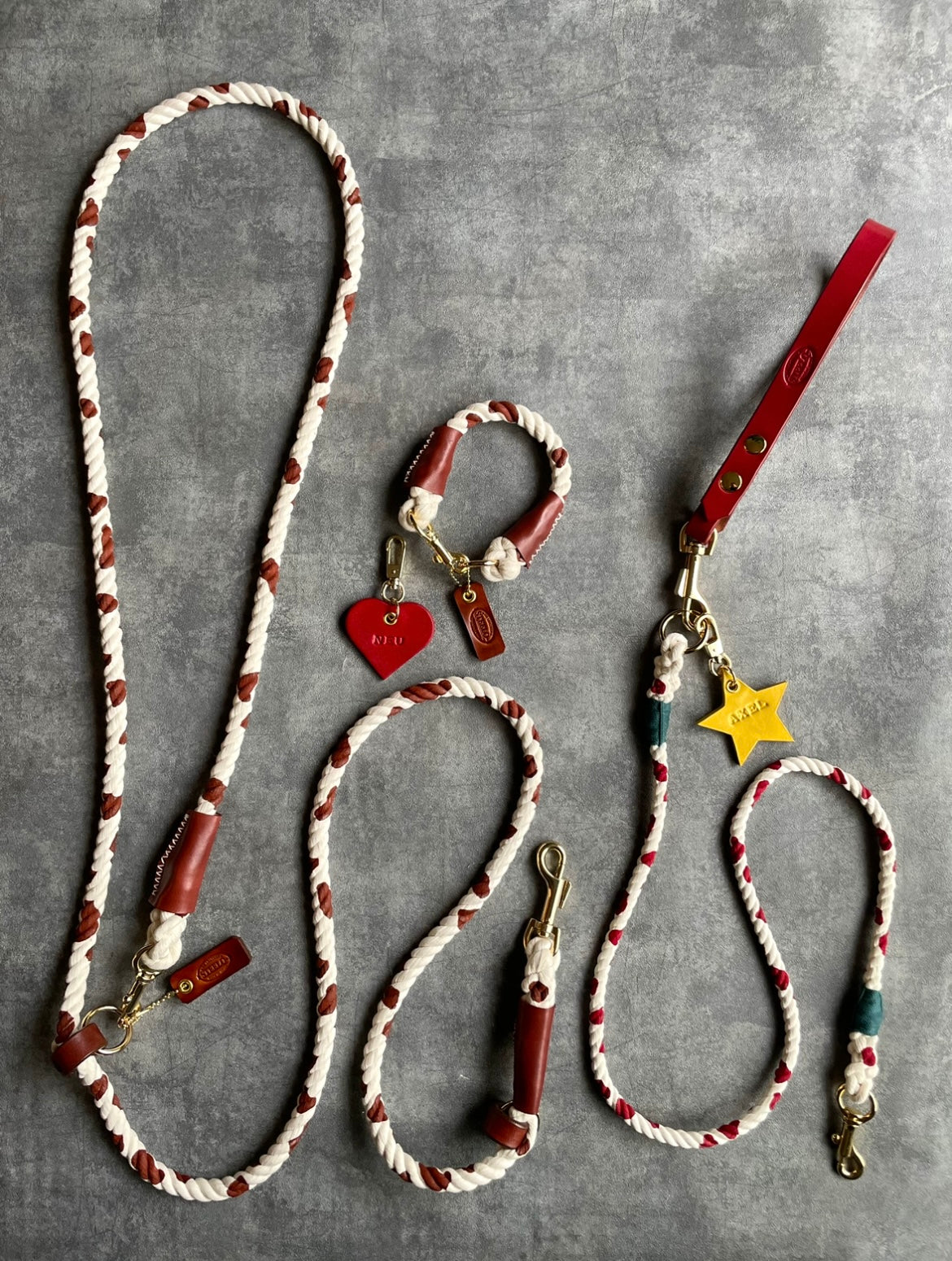 Cow pattern ROPE COLLAR