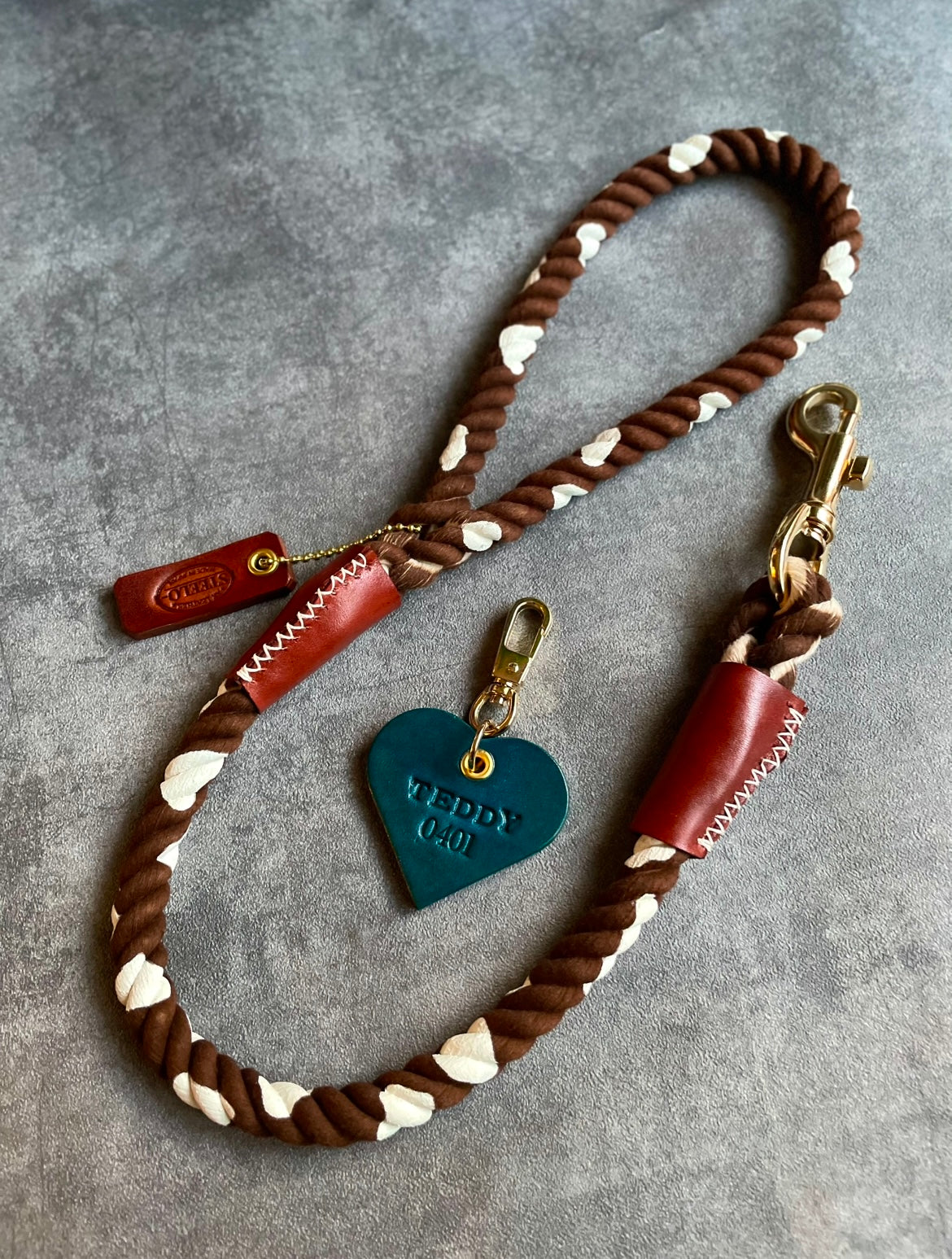 CUSTOM CASUAL Cow pattern ROPE LEAD