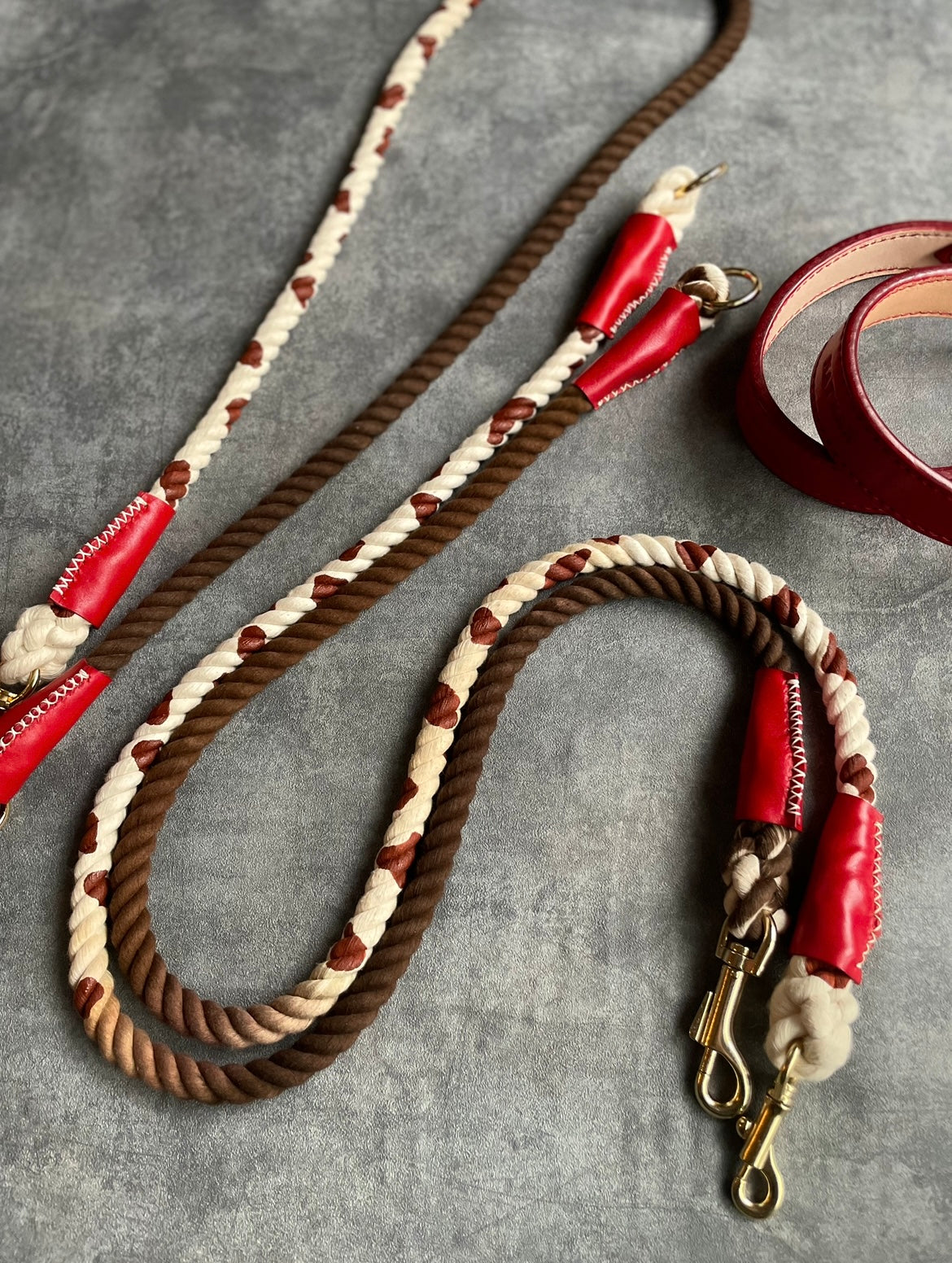 GRADATION Cow pattern ROPE LEAD single item