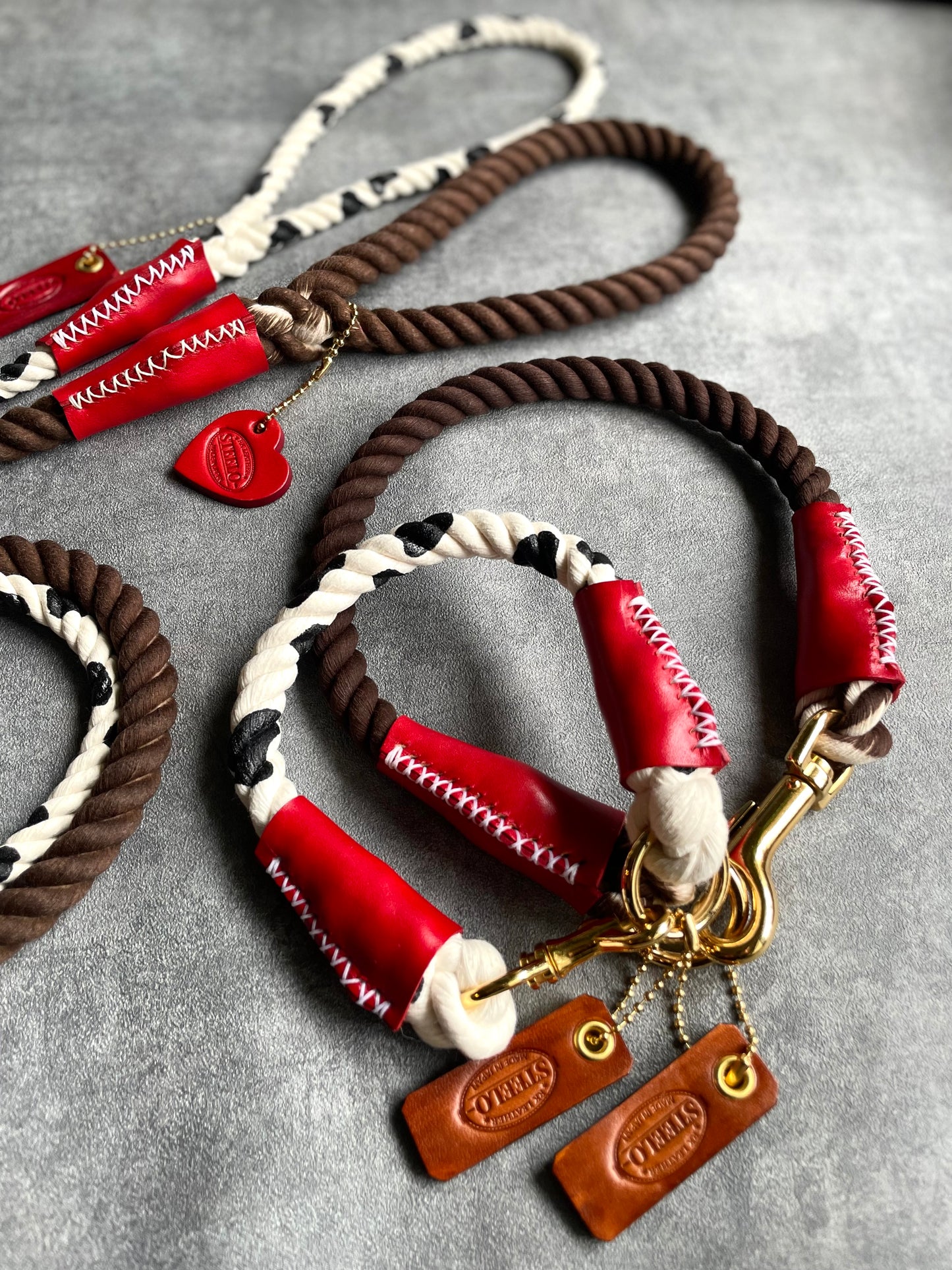 Cow pattern ROPE COLLAR