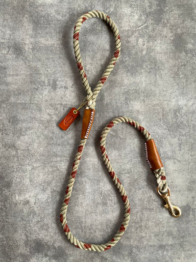 COW PATTERN ROPE LEAD/太さ12mm/大型犬-超大型犬まで可