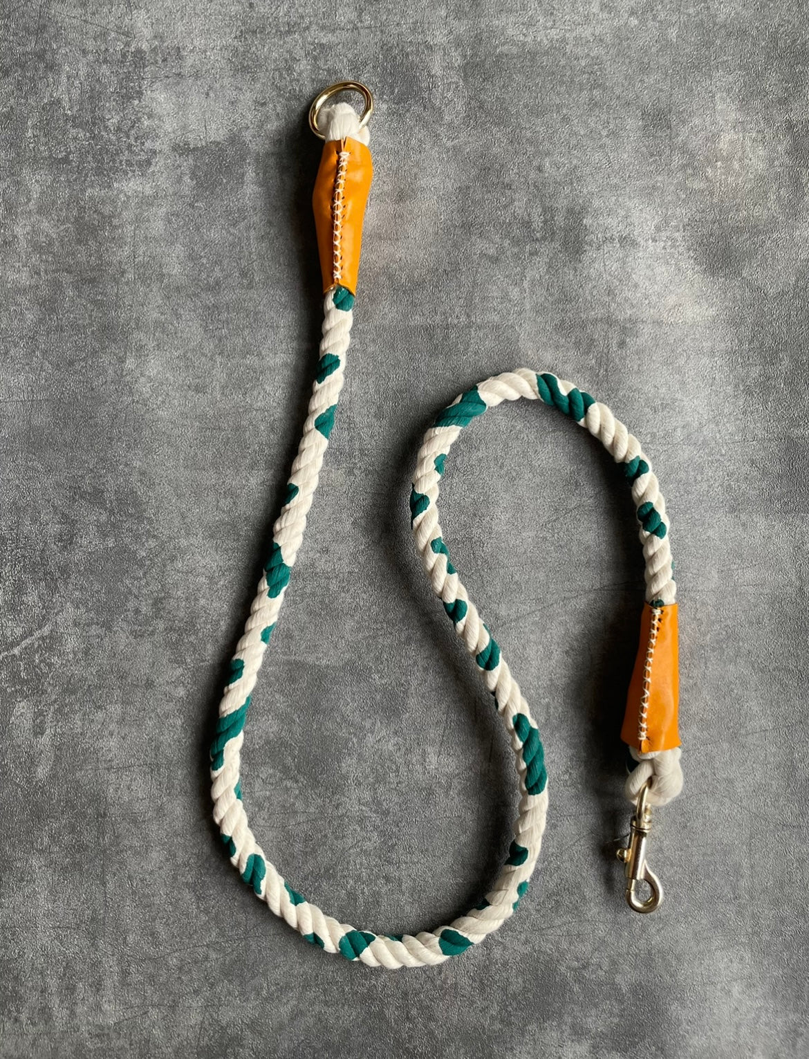 牛柄 ROPE LEAD単品/グリーン/太さ12mm/15kg迄