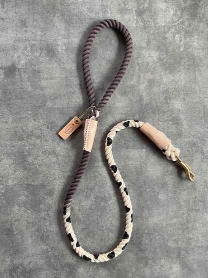 GRADATION COW PATTERN ROPE LEAD/太さ12mm/20kg迄