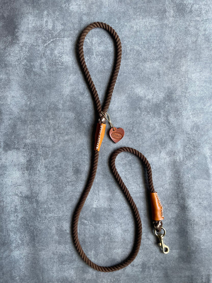CASUAL ROPE LEAD/BROWN/太さ9mm/15kg迄
