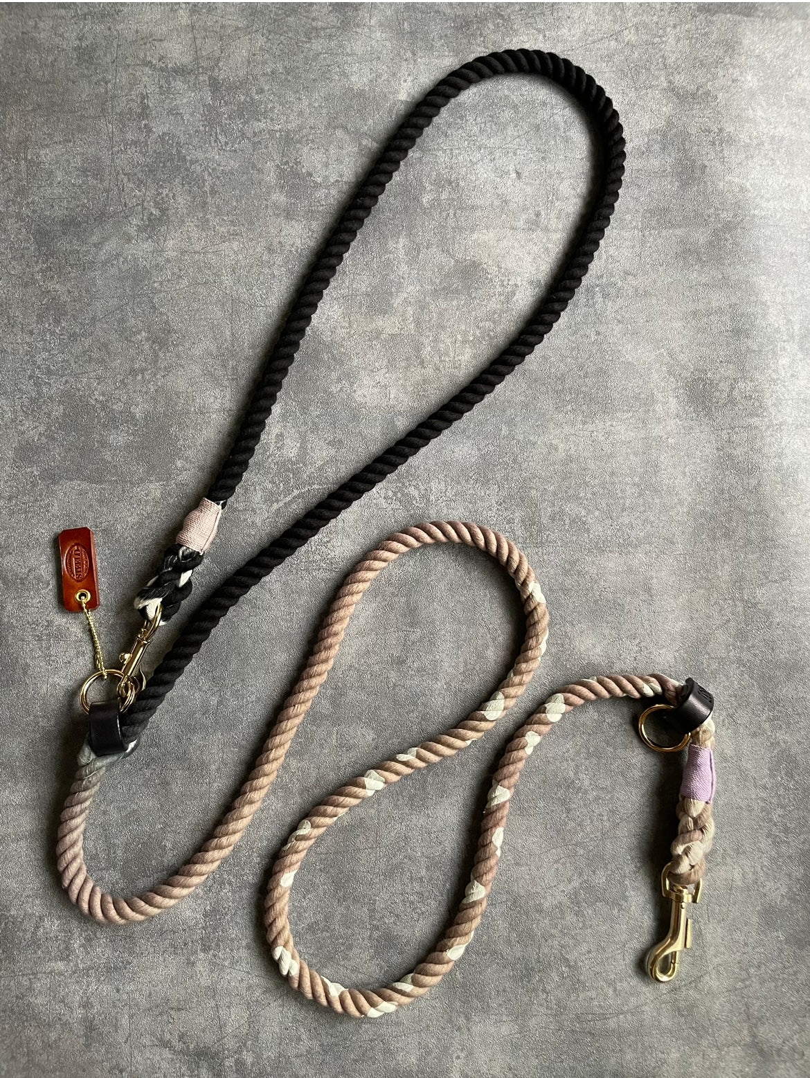 GRADATION 牛柄 2WAY ROPE LEAD/太さ12mm/20kg迄