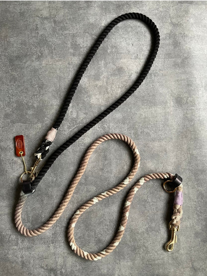 GRADATION 牛柄 2WAY ROPE LEAD/太さ12mm/20kg迄