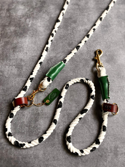 Cow pattern 2WAY ROPE LEAD