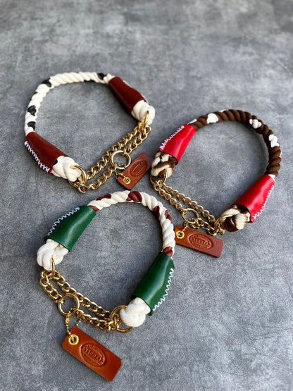 牛柄ROPE COLLAR