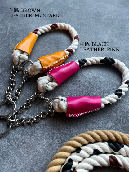 Cow pattern ROPE COLLAR