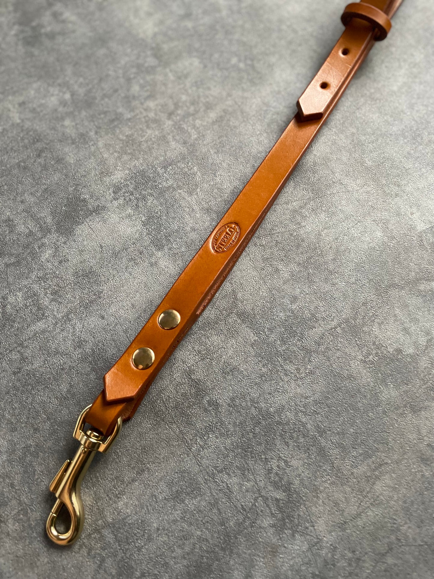 LEATHER SHOULDER STRAP/キャメル