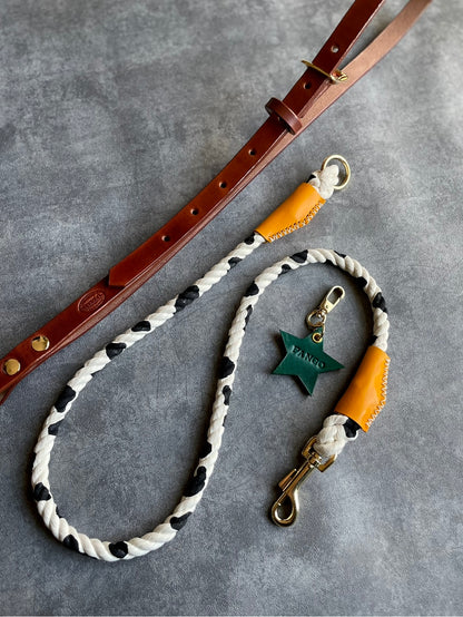 LEATHER STAR CHARM