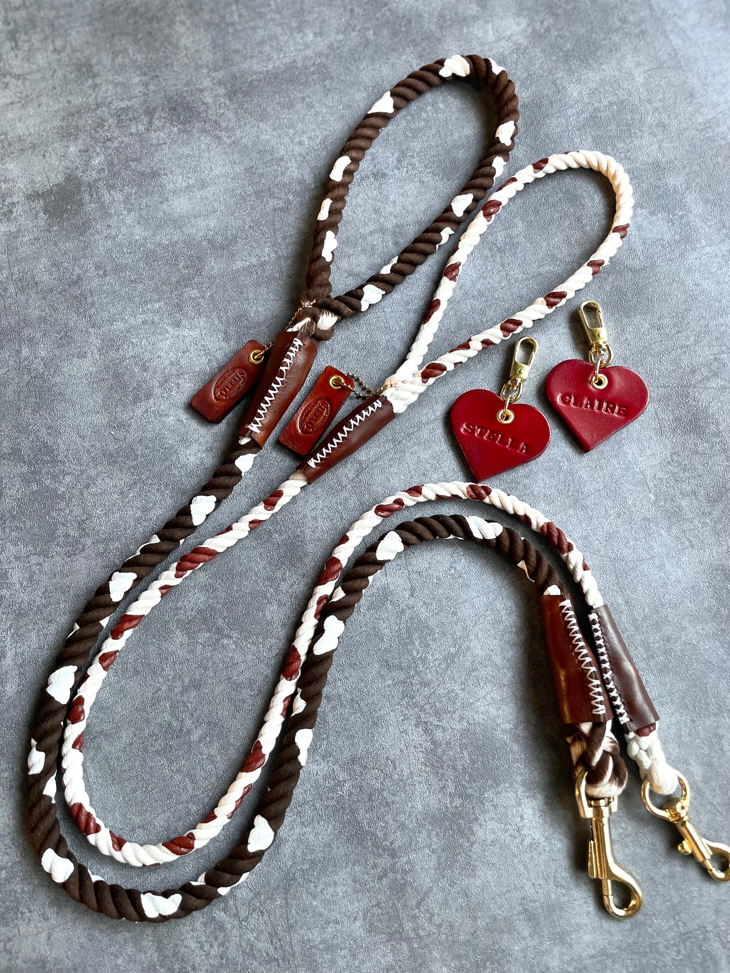 CUSTOM CASUAL 牛柄 ROPE LEAD