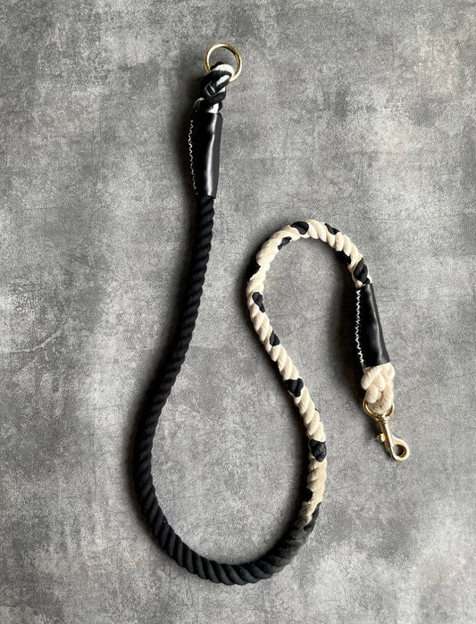 GRADATION 牛柄 ROPE LEAD単品/ブラック/太さ12mm/15kg迄