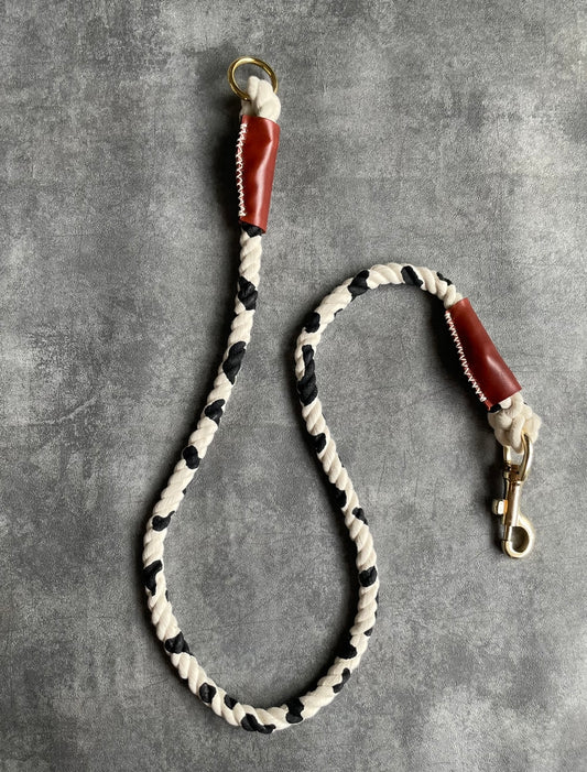 牛柄 ROPE LEAD単品/ブラック/太さ12mm/15kg迄