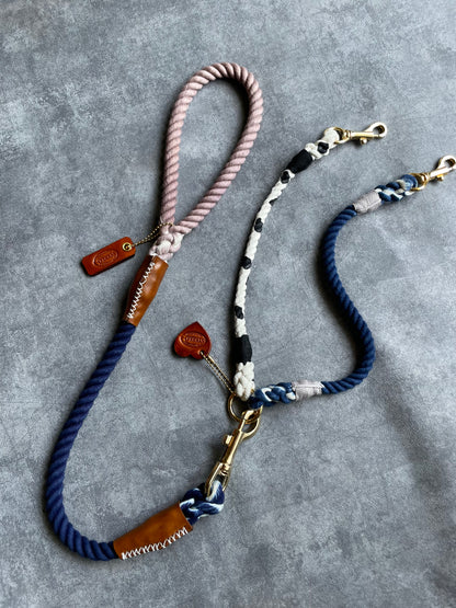 お手持ちのリードの先端に繋げて使える多頭引き/W LEAD/ 太さ9mm/各15kg迄