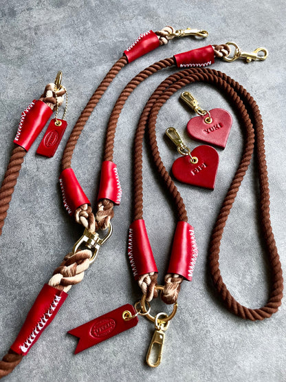 LEATHER HEART CHARM