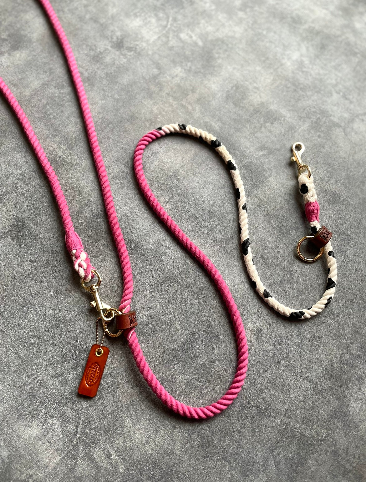 CUSTOM GRADATION 牛柄 2WAY ROPE LEAD