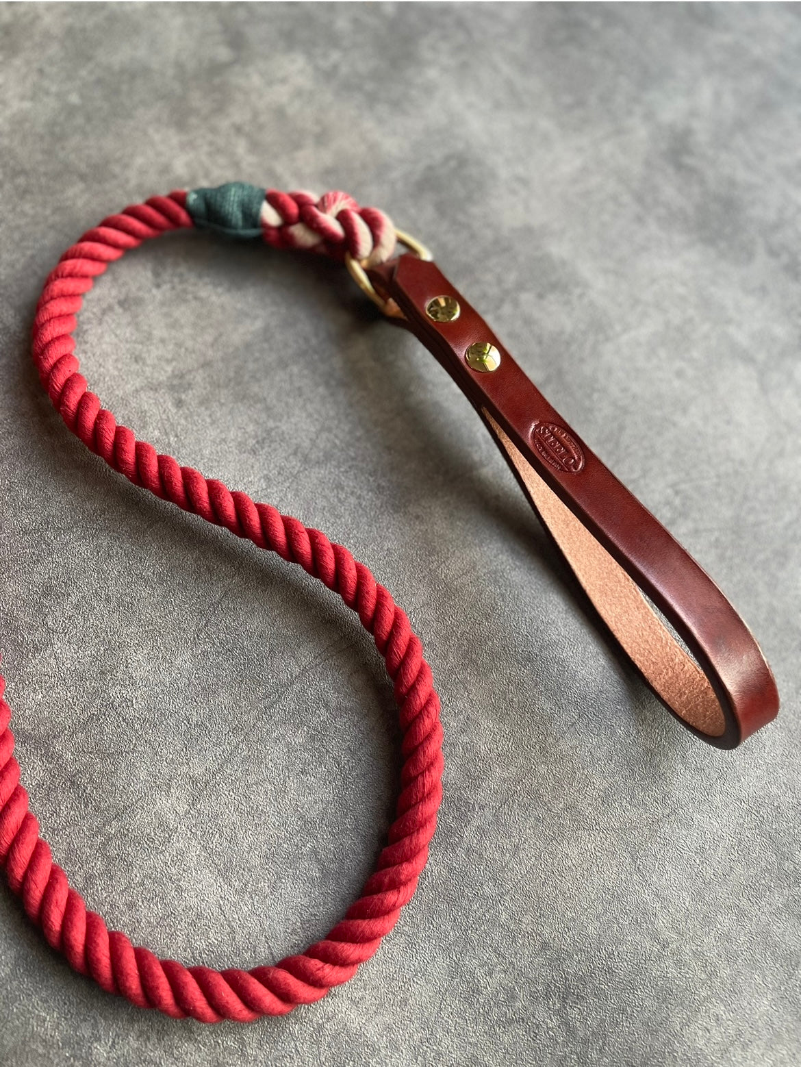 CUSTOM LEATHER ROPE LEAD 