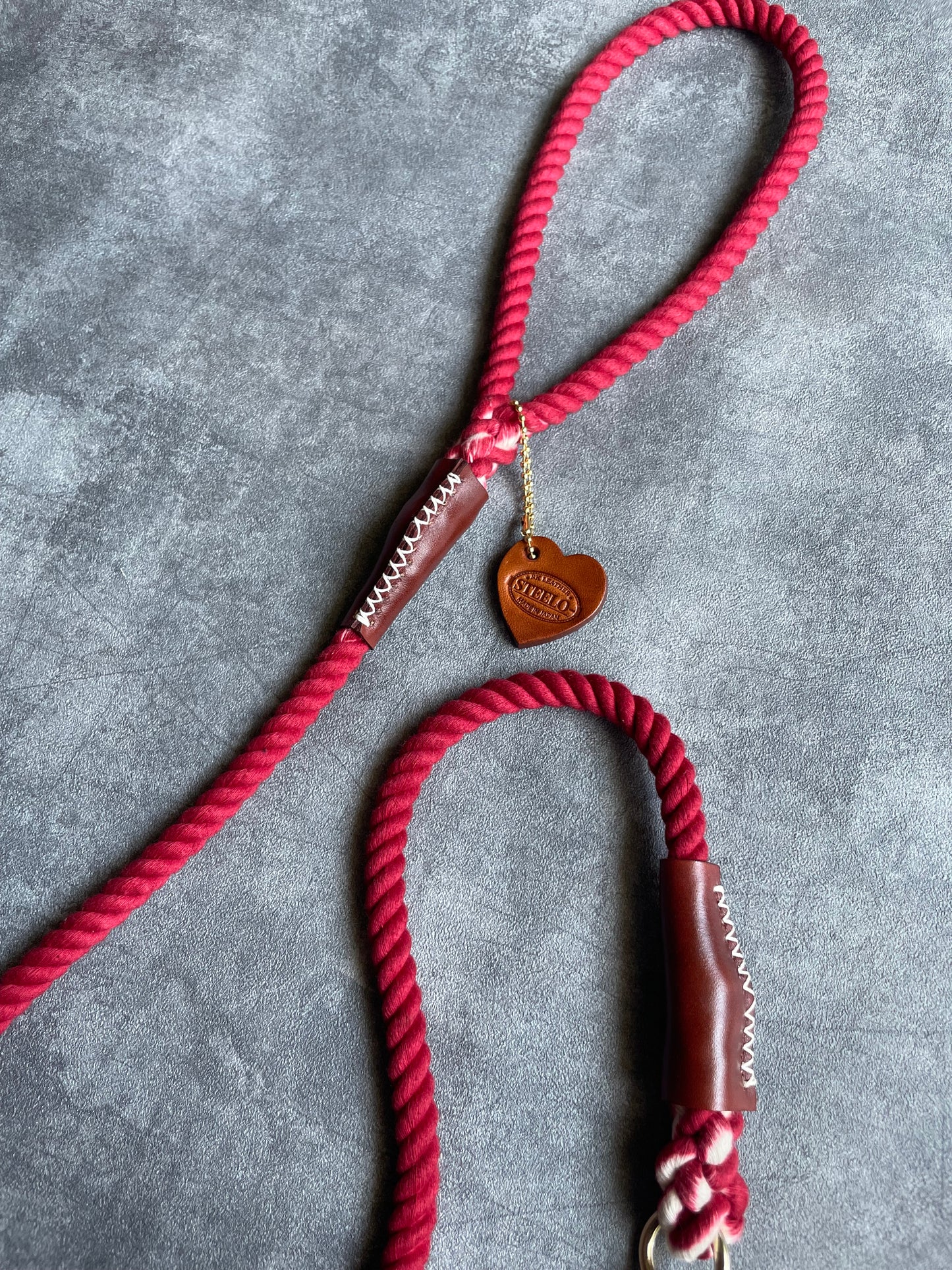CASUAL ROPE LEAD/DEEP RED/太さ9mm/15kg迄
