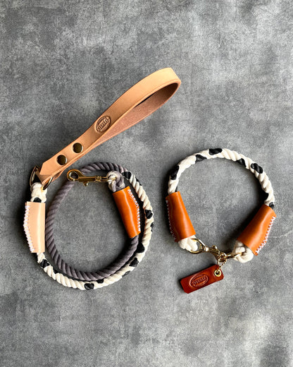 CUSTOM 牛柄 LEATHER ROPE LEAD