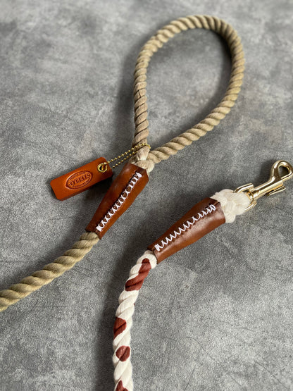GRADATION COW PATTERN ROPE LEAD/太さ12mm/20kg迄
