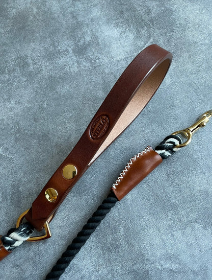 CUSTOM LEATHER ROPE LEAD 