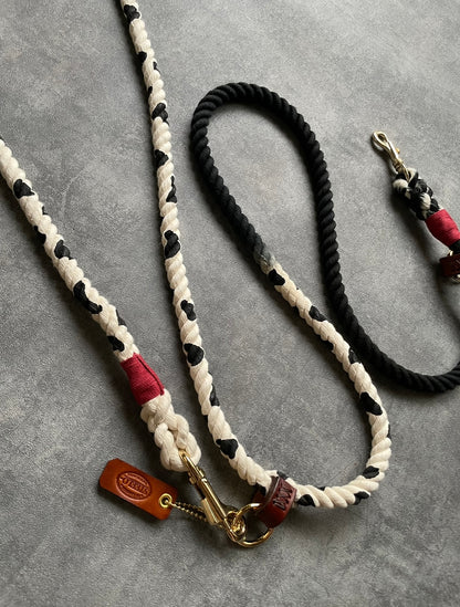 GRADATION 牛柄 2WAY ROPE LEAD/太さ12mm/15kg迄