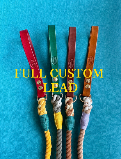 CUSTOM LEATHER ROPE LEAD 