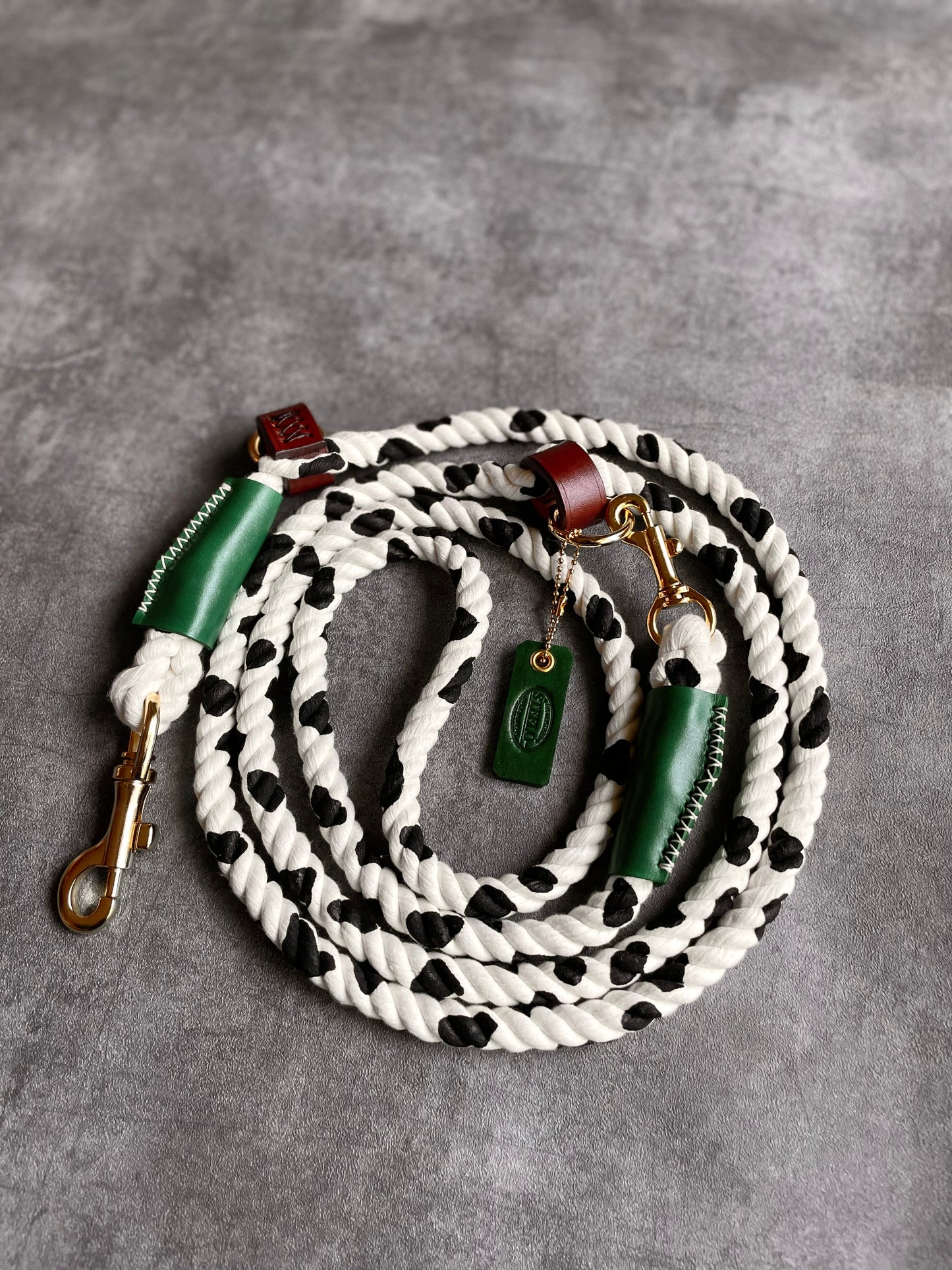 Cow pattern 2WAY ROPE LEAD