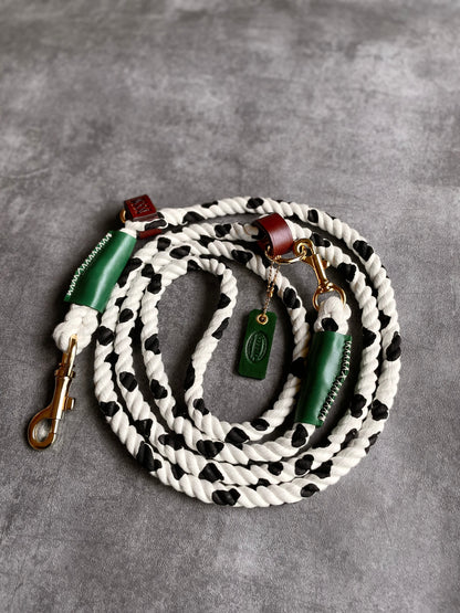 Cow pattern 2WAY ROPE LEAD